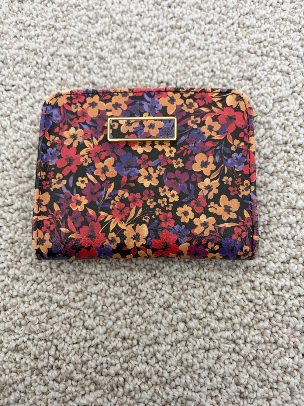 Floral Zip Wallet - Multicolor